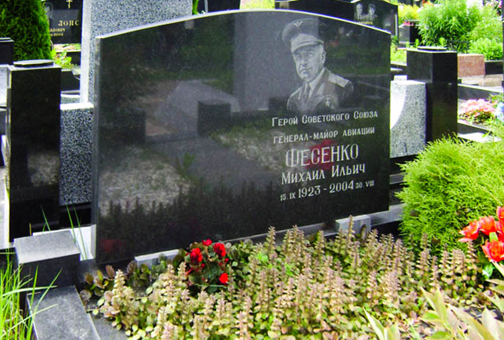 Здесь захоронен Михаил Ильич Фесенко