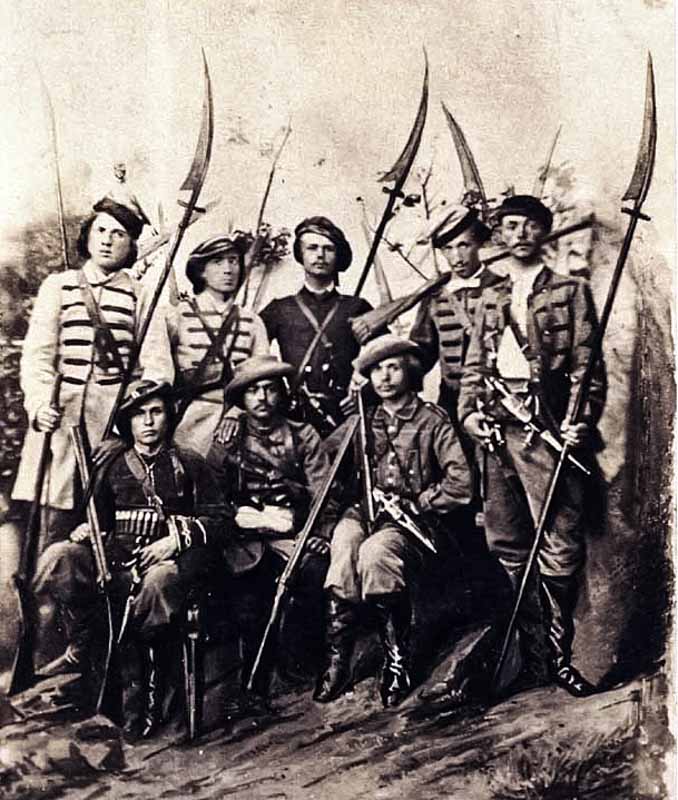 Группа польских повстанцев – «косинеров»