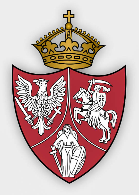 Герб восстания 1863 г. — соединённые символы Польши, Литвы и Украины (Архангел Михаил)