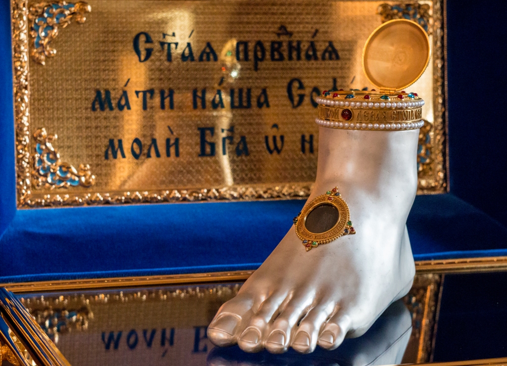 Честная стопа святой праведной Софии, княгини Слуцкой