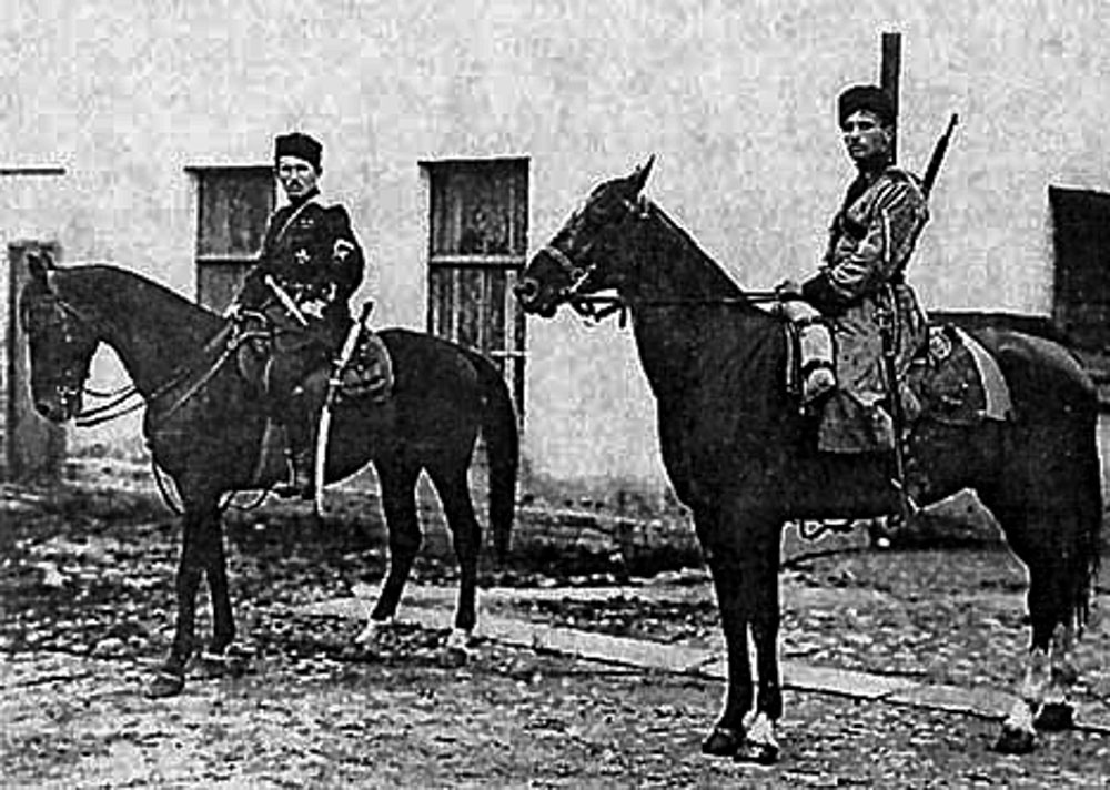 Булак-Балахович и ординарец, август, 1919