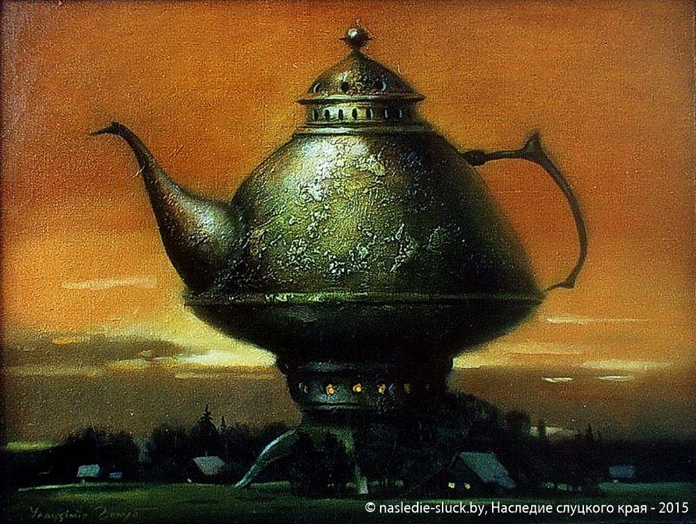 «Вячэрні чай», 2005. Палатно, алей