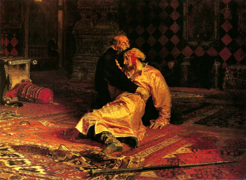 Илья Репин. Иван Грозный и сын его Иван 16 ноября 1581 года