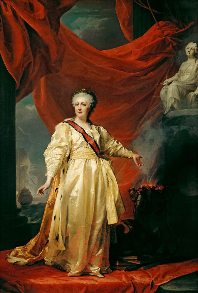 На возведение иконостаса в XVIII в. выделила средства русская императрица Екатерина II 