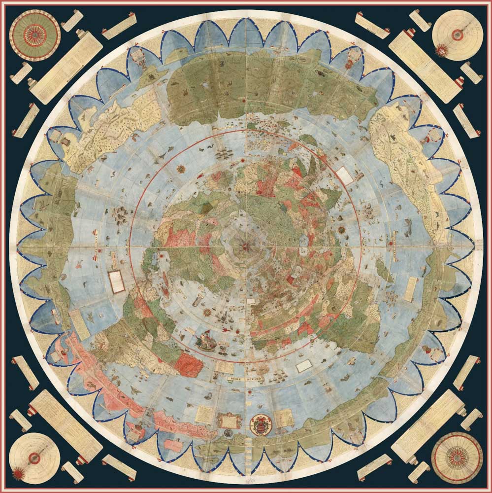 В Интернет выложили рукописный атлас мира 1587 года