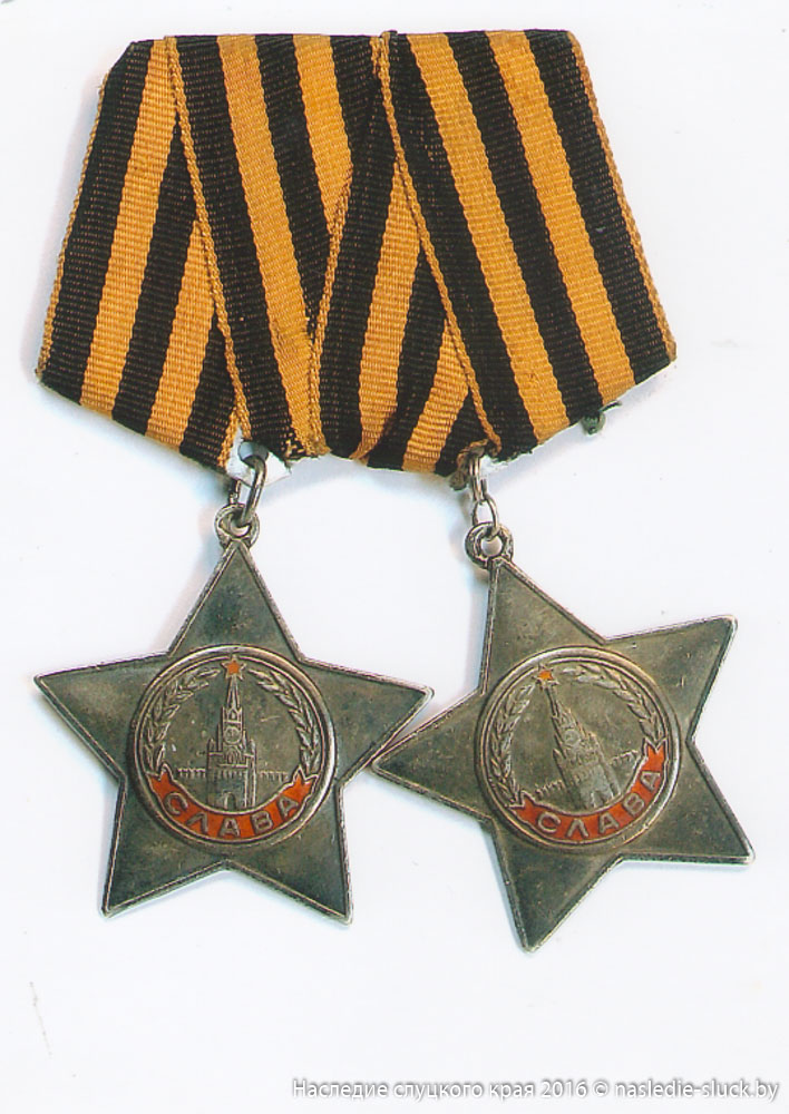 Два ордена Славы ІІІ степени с парадного кителя Владимира Николаевича Наумова