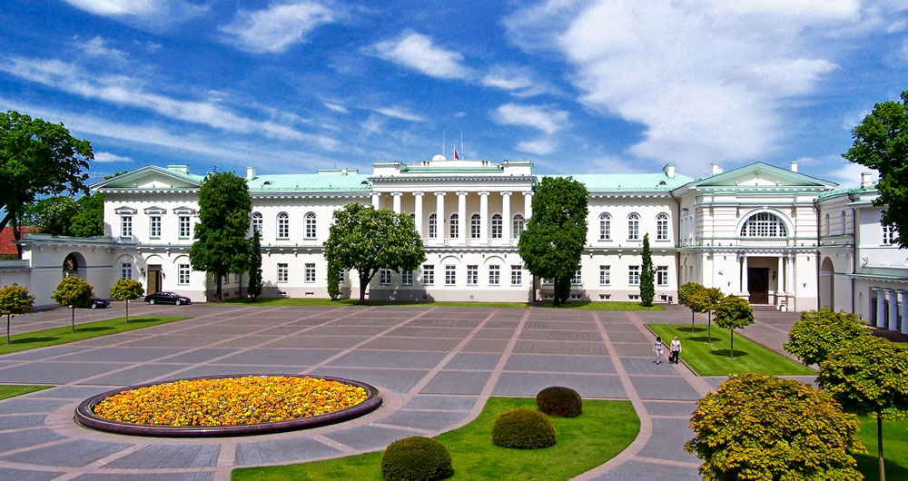 Дворец виленского бискупа, ныне резиденция президента Литвы