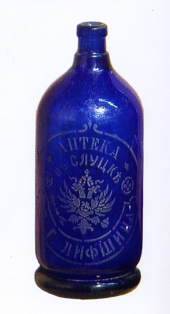 Аптечная бутыль Старевского стекольного завода