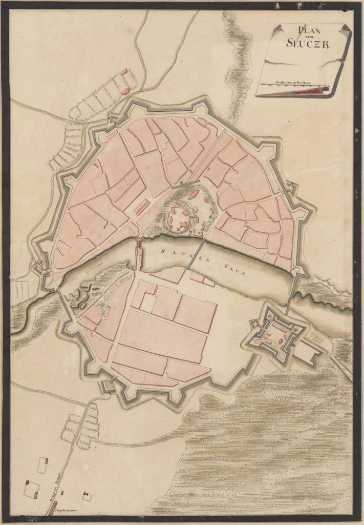 План г. Слуцка. Сделан в 1811 году по приказу губернского правительства после пожара
